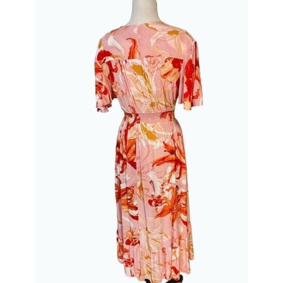 Abel the Label Flower Bomb High Low Dress Size Medium - Picture 4 of 7